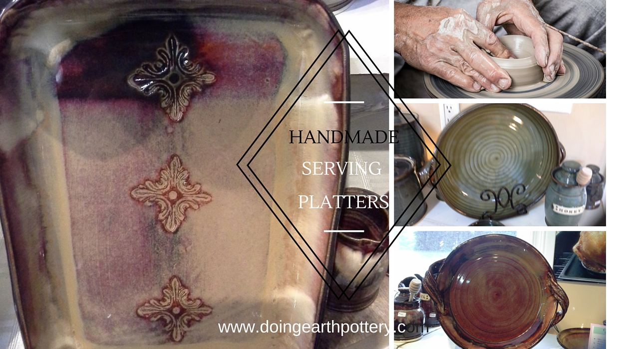 Handmade Serving Platters from Doing Earth Pottery
