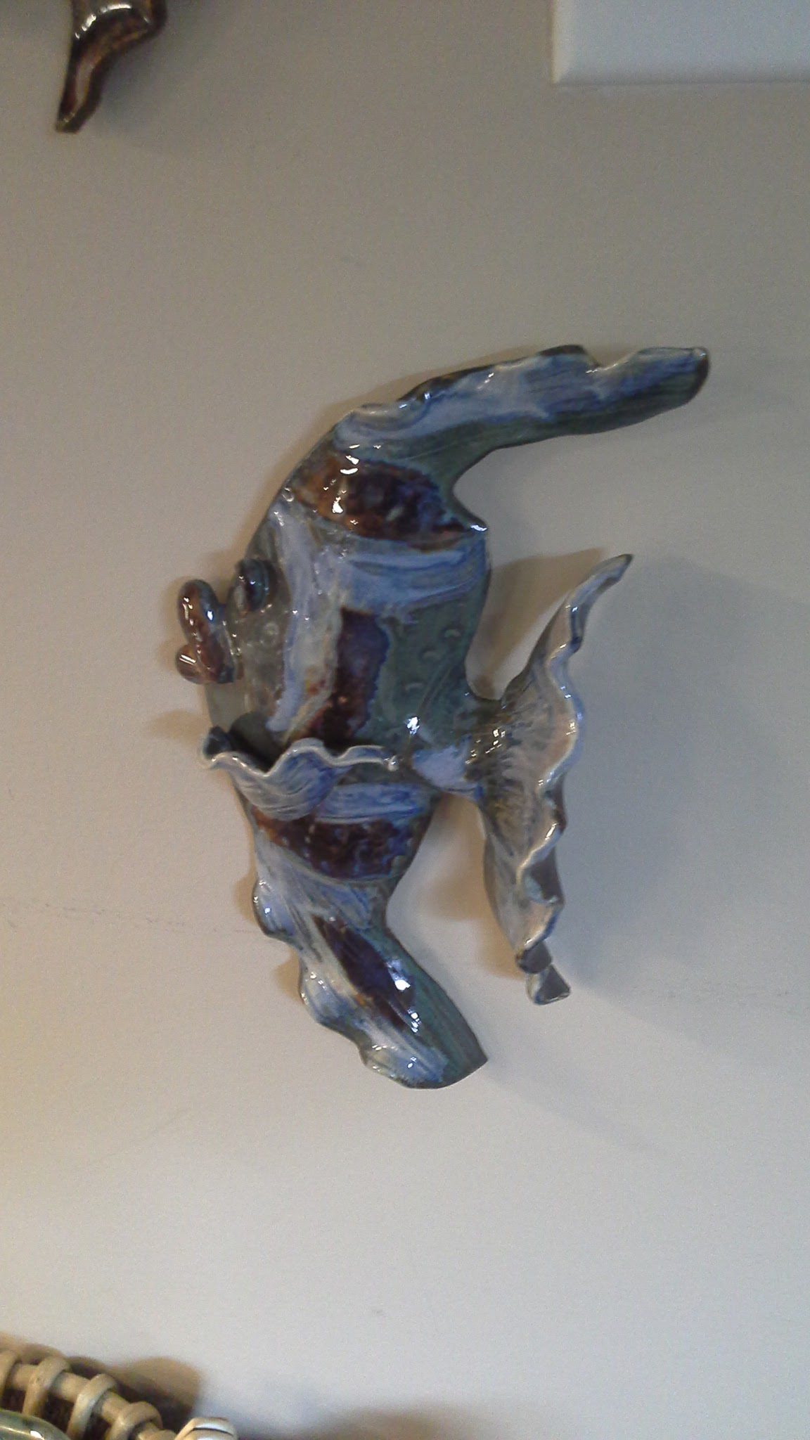 Funky Hadmade Fish Doing Earth Pottery Chilliwack BC