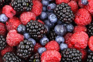 Fresh Berries and Hand Made Berry Colanders