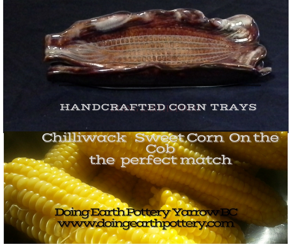 Handcrafted Pottery Corn Trays
