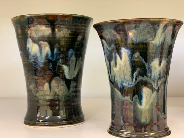 New Black cups Doing Earth Pottery